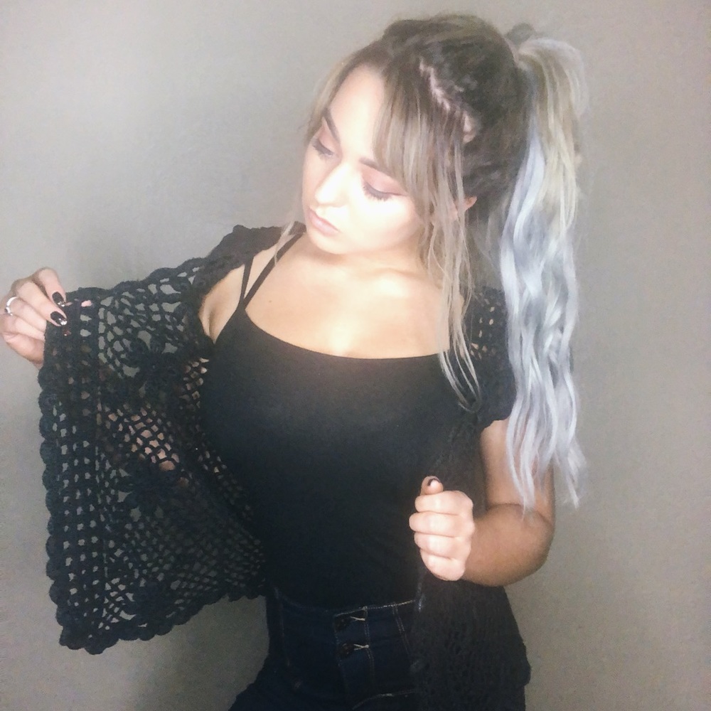 Hand Knitted Crotchet Vest